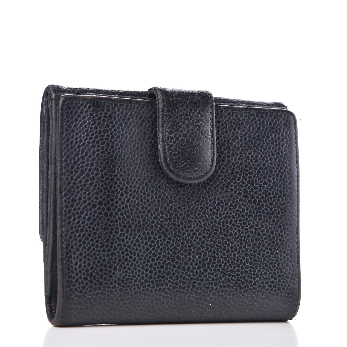Caviar Timeless CC Compact French Wallet Black