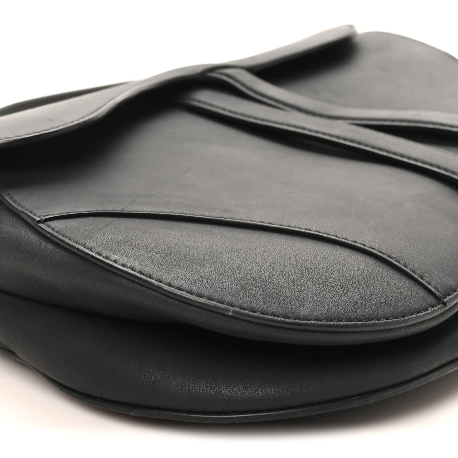 Christian Dior Ultra Matte Calfskin Saddle Bag Black 8 of 10