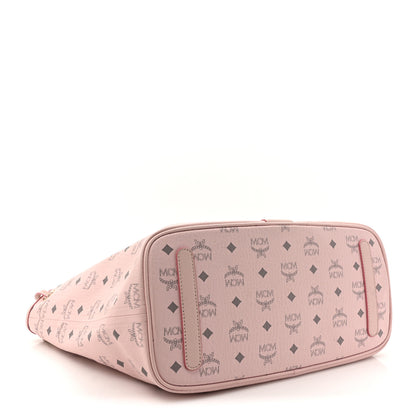 MCM Visetos Medium Liz Reversible Shopper Tote Powder Pink 7 of 21