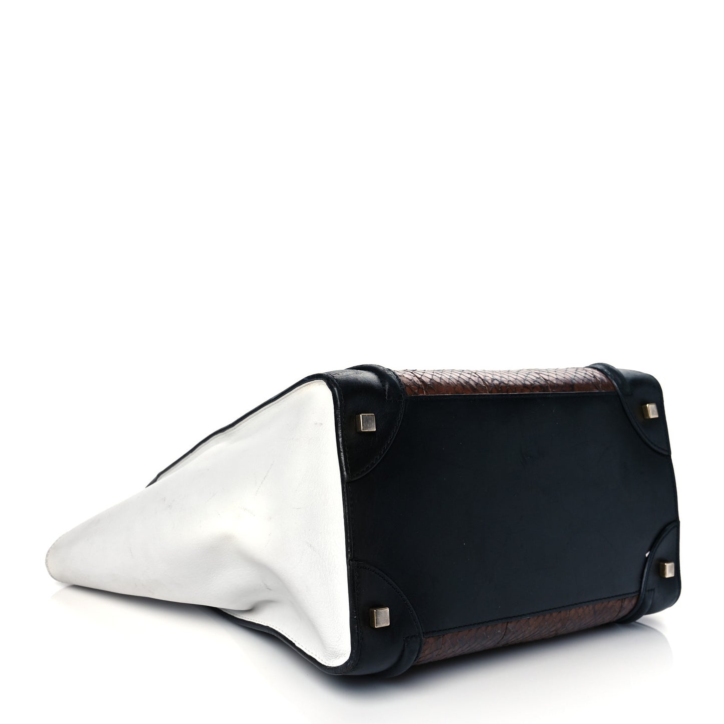 Python Smooth Calfskin Mini Luggage Brown