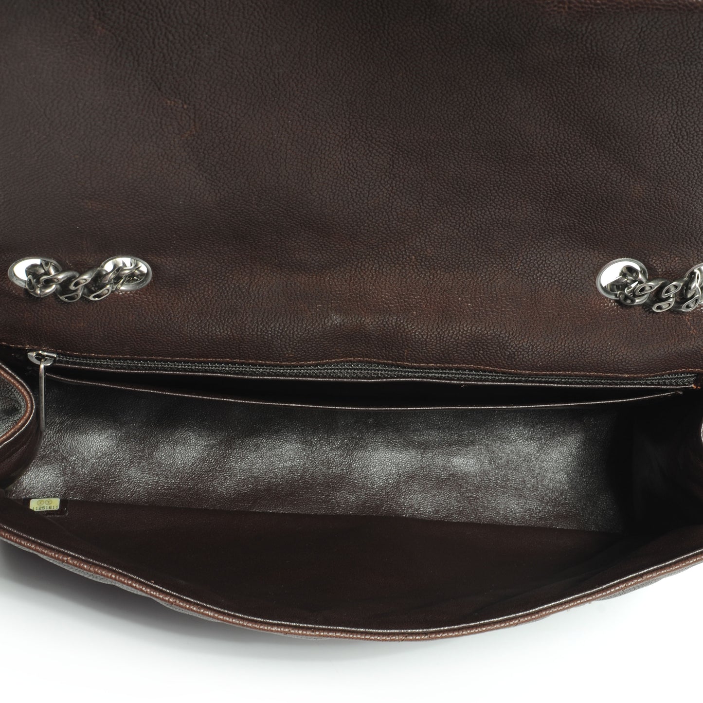 Washed Caviar 2.55 Reissue 227 Flap Dark Brown