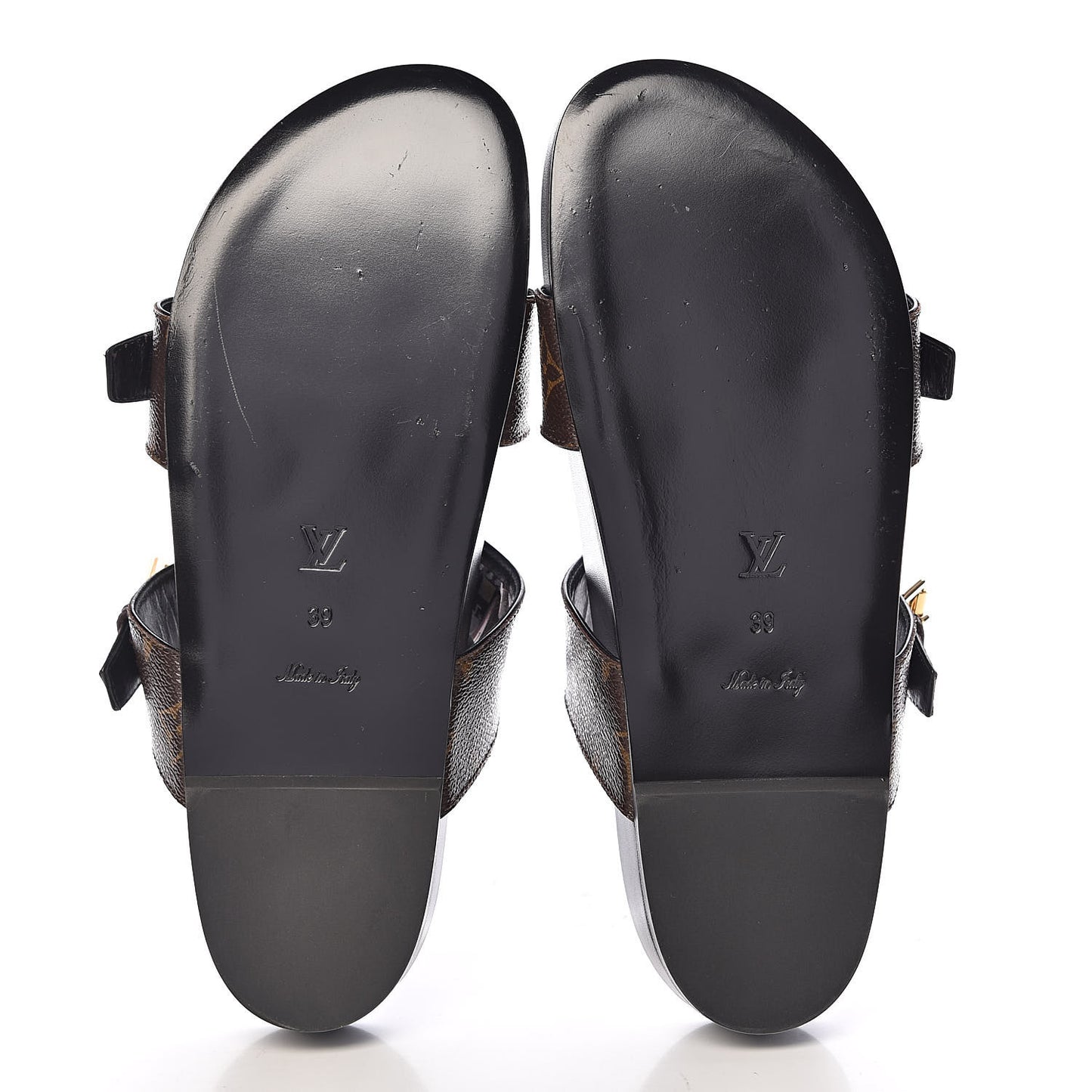Monogram Bom Dia Mule Sandals 39 Black