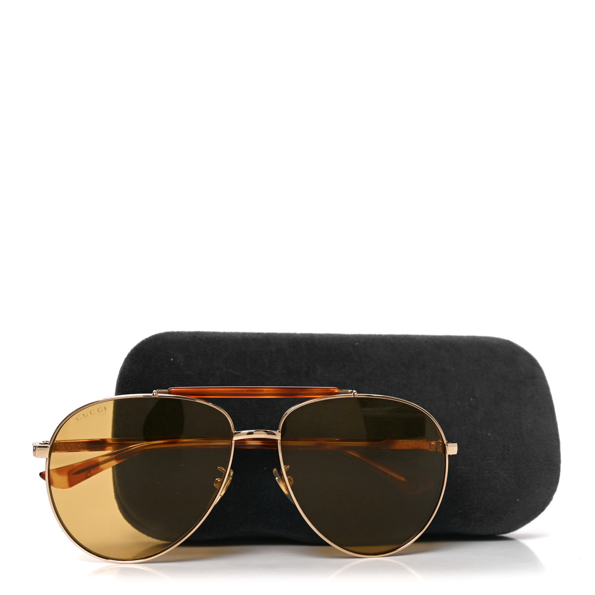 Aviator Sunglasses GG0014S Havana
