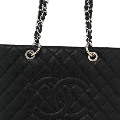Chanel Caviar Quilted Grand Shopping Tote GST Black 9 of 12