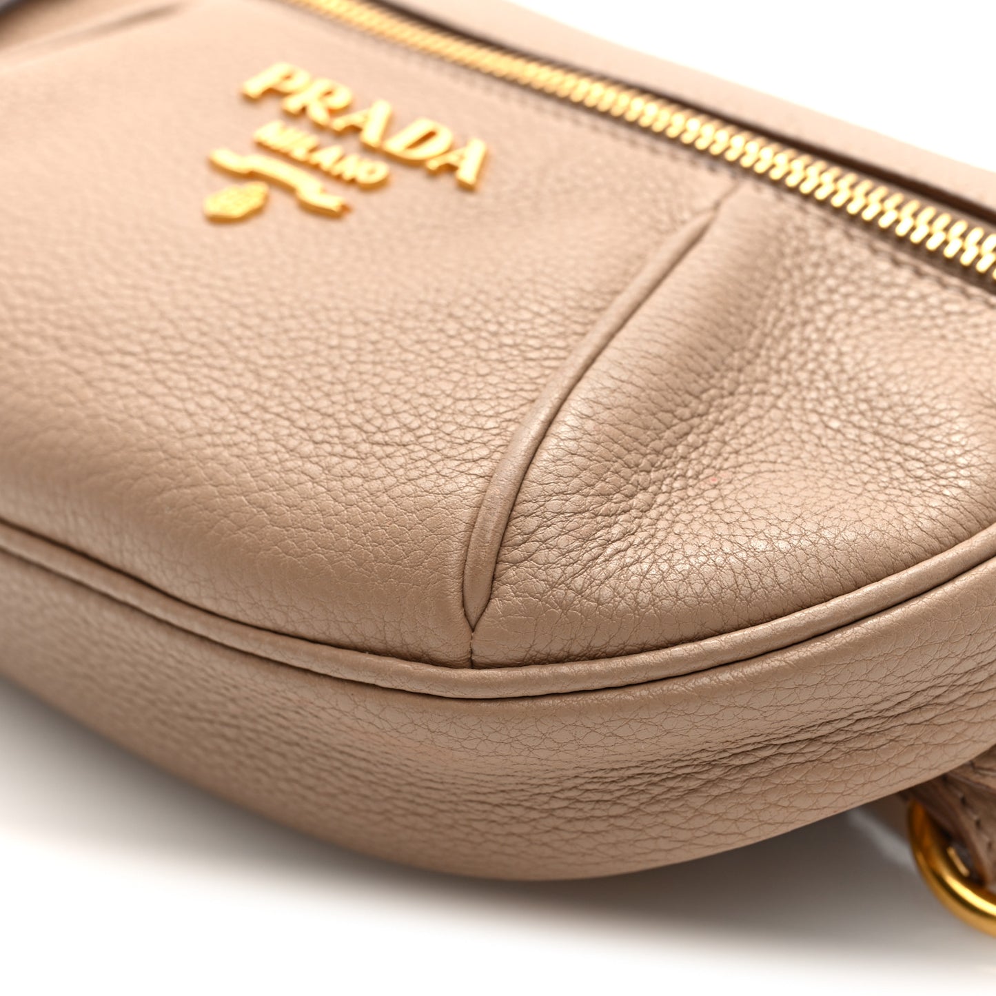 Vitello Daino Small Belt Bag Cammeo