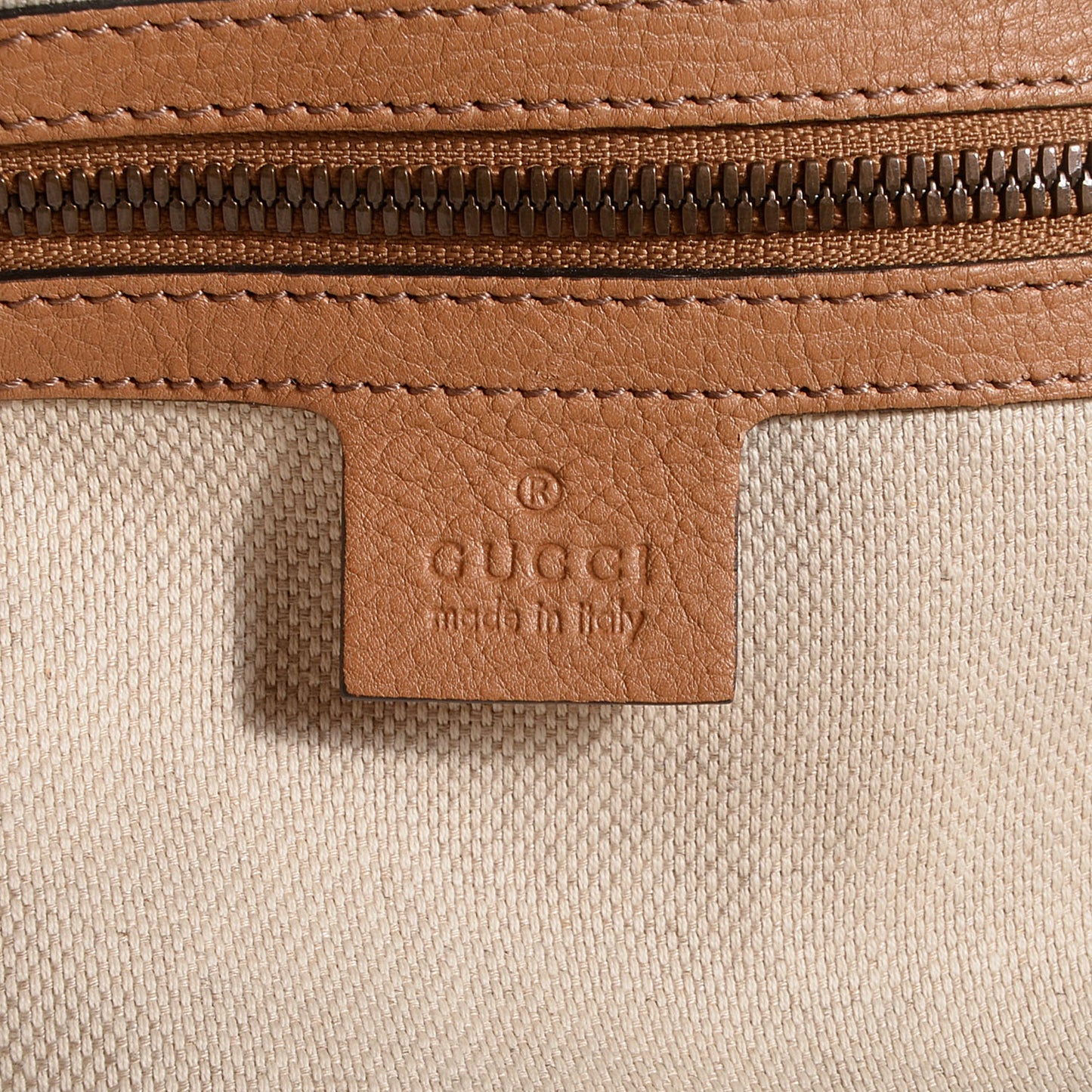 GG Canvas Monogram Large Rania Top Handle Bag New Sand