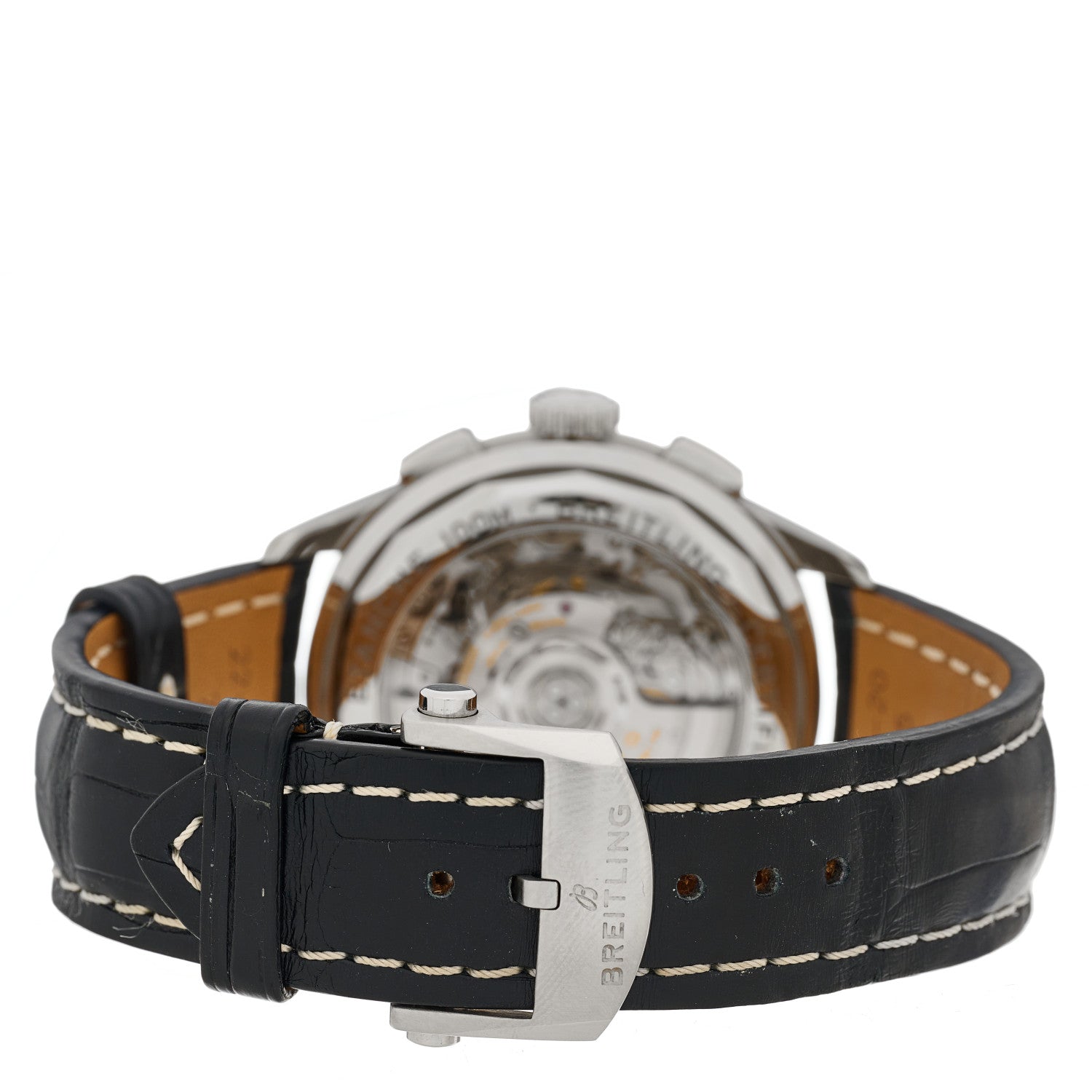 Breitling Stainless Steel Alligator 42mm Premier B01 Chronograph Automatic Watch White AB0118221G1P1 3 of 5