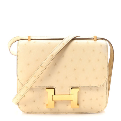 Hermes Ostrich Constance 18 Parchemin 1 of 10