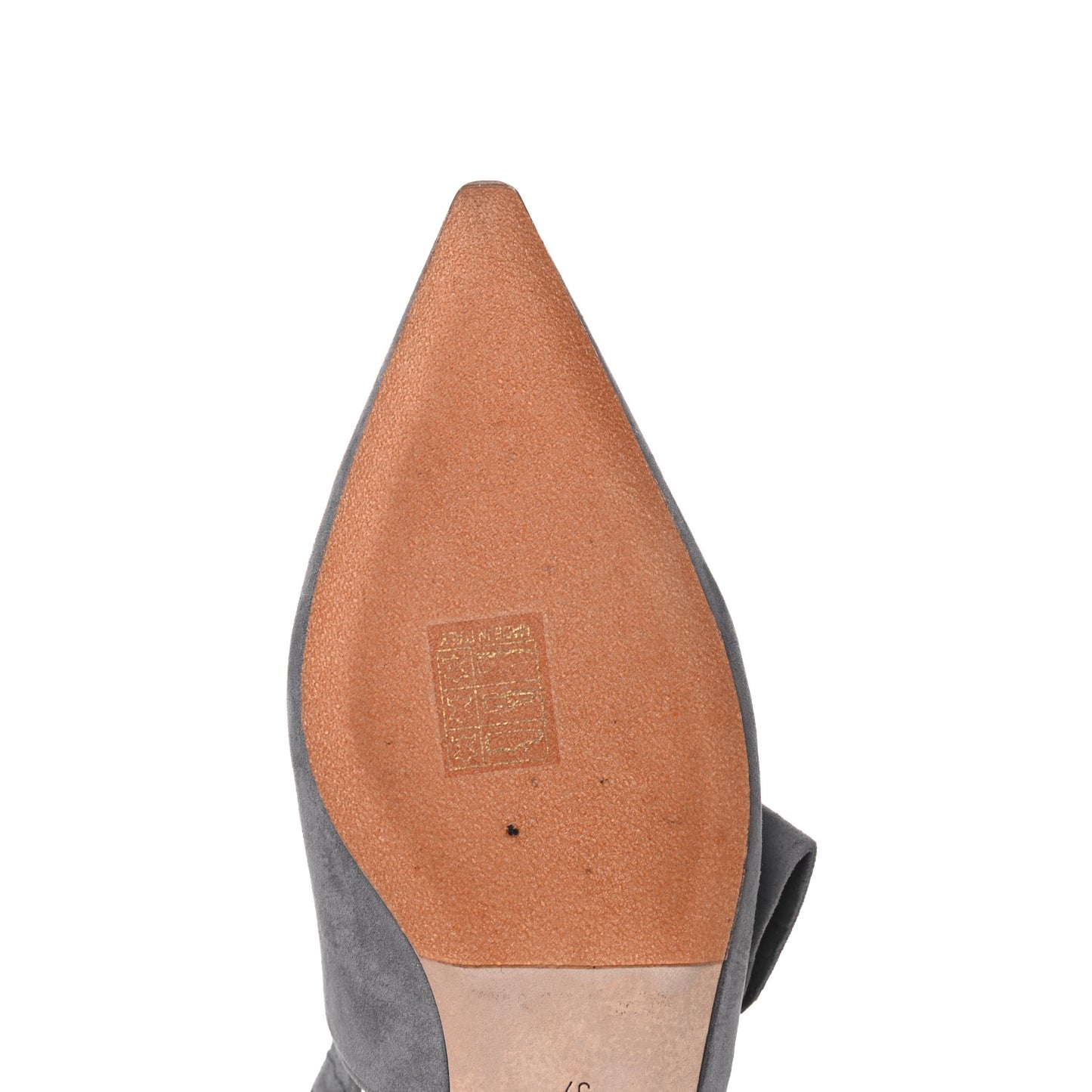 Suede Sweet D Sling-Back Ballet Flats 37 Grey