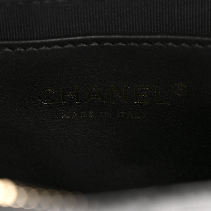 Chanel Shiny Lambskin Quilted Trendy Pockets Hobo Black 6 of 10