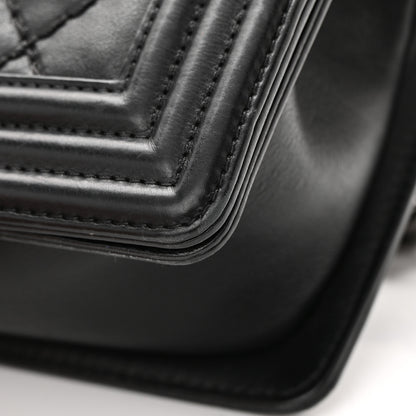 Chanel Calfskin Double Stitch Small Boy Flap Black 15 of 18
