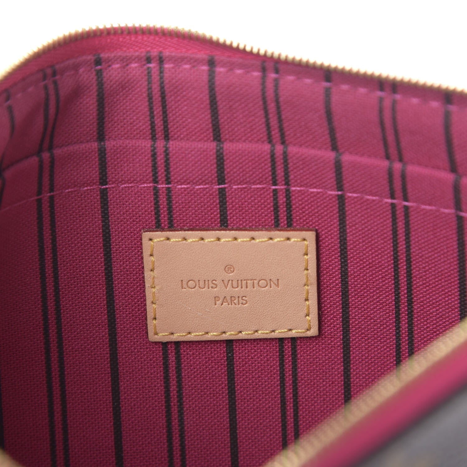 Louis Vuitton Monogram Neverfull MM GM Pochette Pivoine 5 of 8