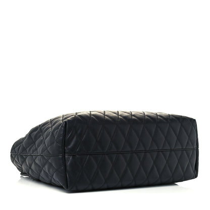 Givenchy Rubber Effect Canvas Quilted Duo Shopper Tote Black 4 of 11