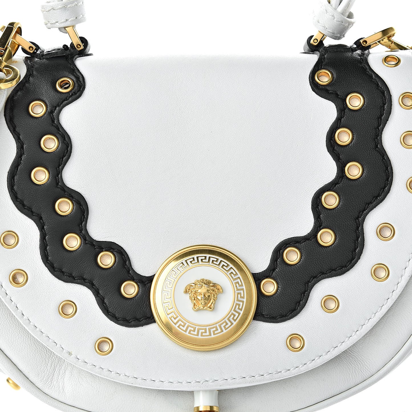Calfskin Vanitas Crossbody Bag White