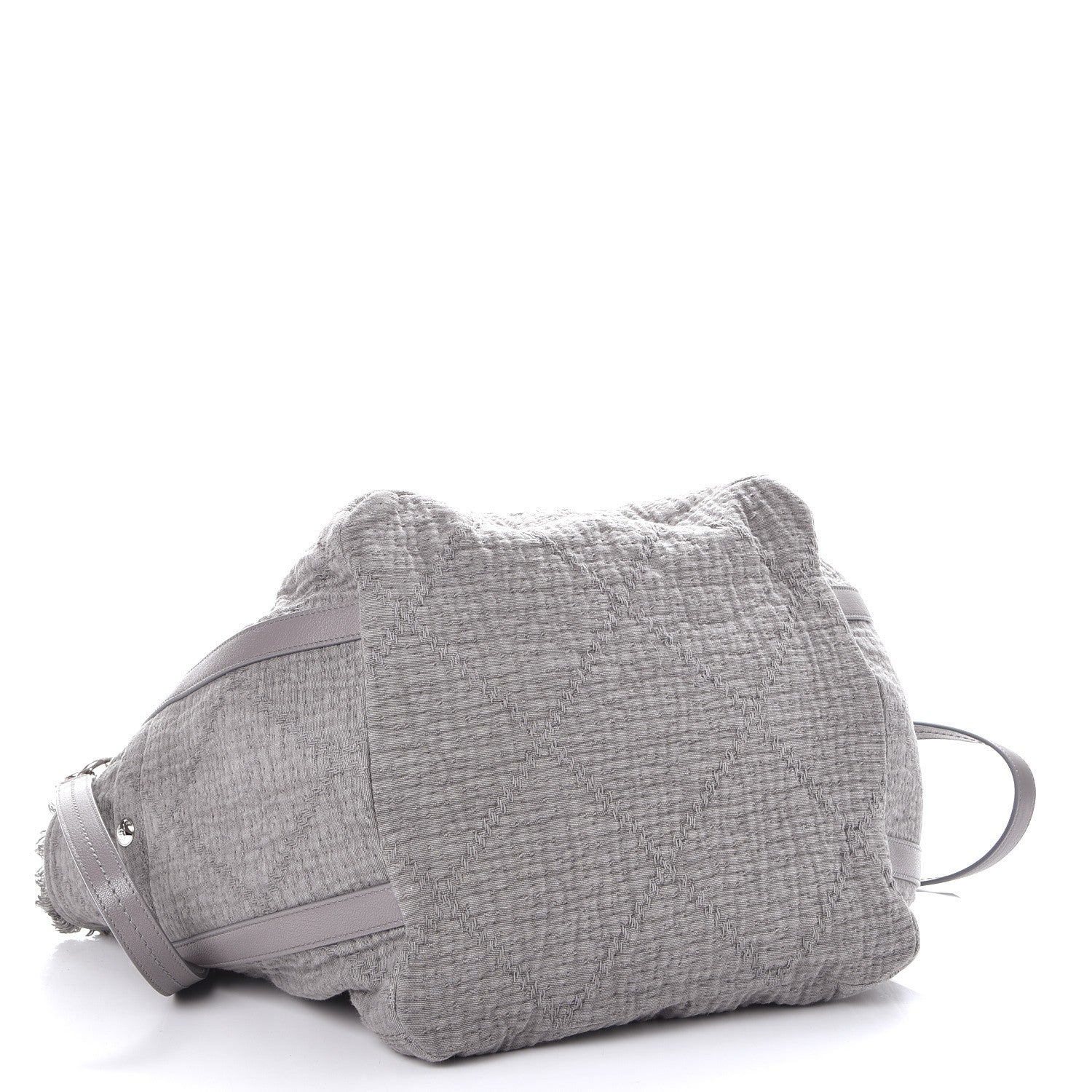 Chanel Canvas Small Double Face Tote Gray 4 of 7