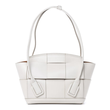 Bottega Veneta French Calfskin Maxi Intrecciato Arco 33 Bianco 1 of 11