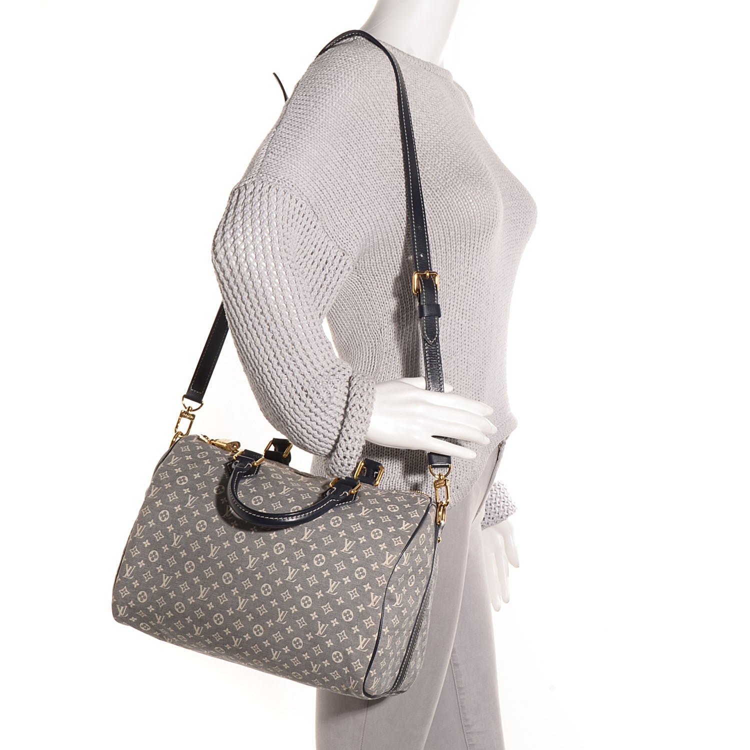 Louis Vuitton Monogram Idylle Speedy Bandouliere 30 Encre 2 of 7