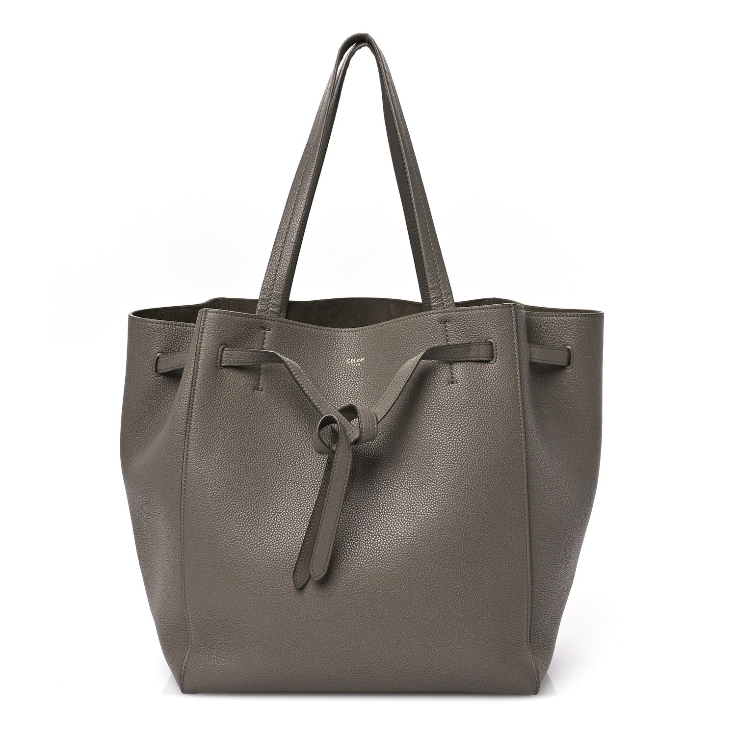 Celine Soft Grained Calfskin Small Belt Cabas Phantom Taupe 1 of 12