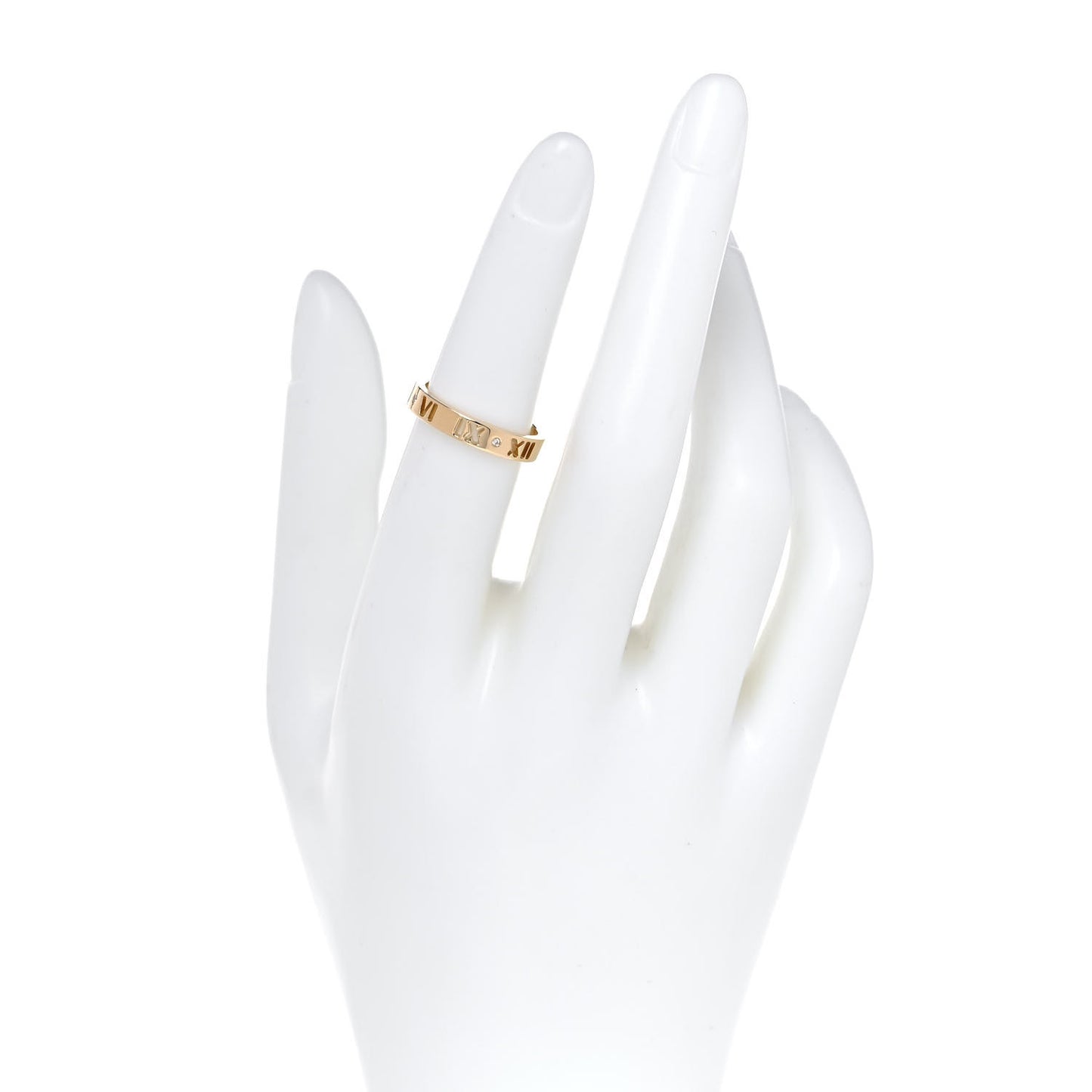 18K Yellow Gold Diamond Atlas Pierced Ring 52 6