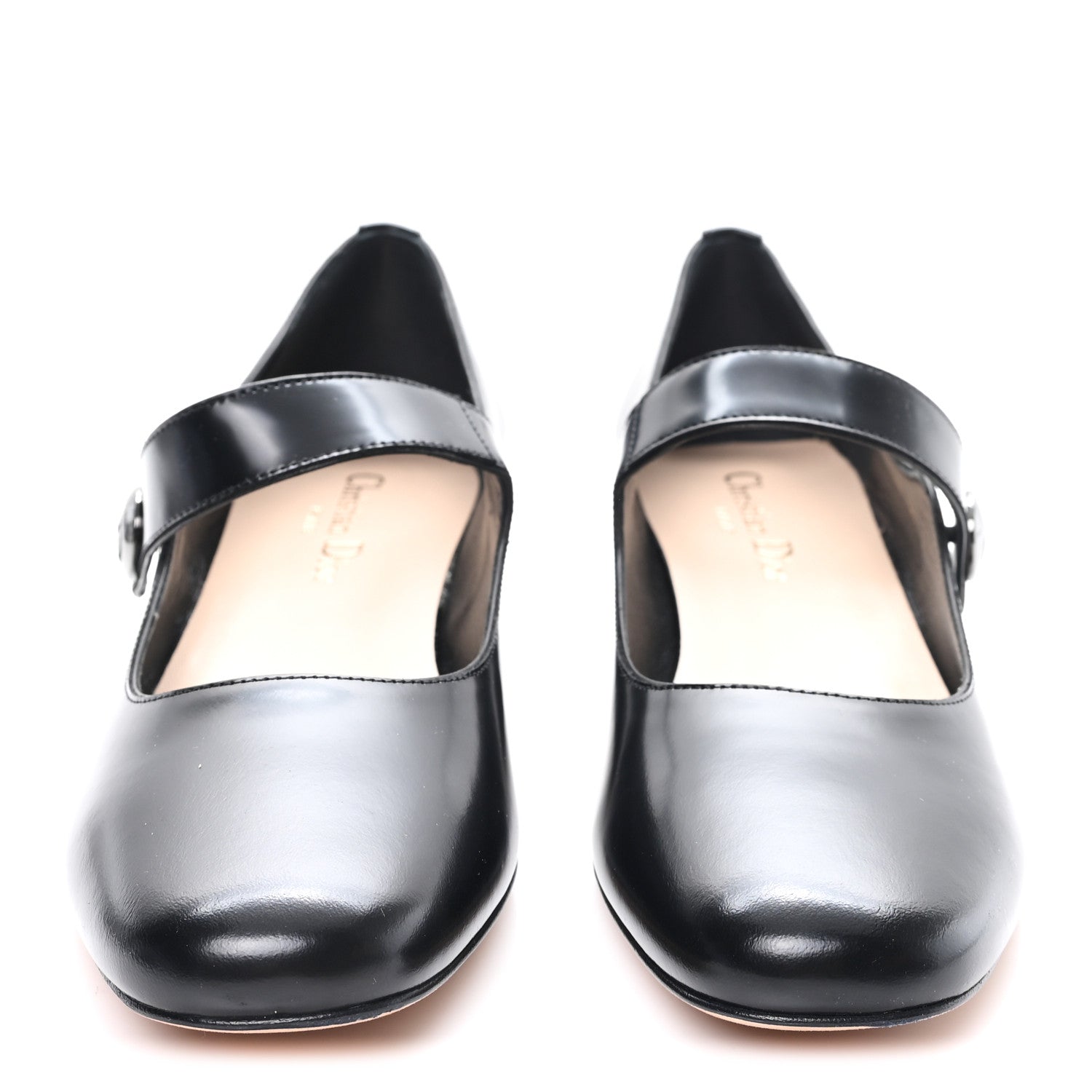 Christian Dior Brushed Calfskin Uniform 30mm Pumps 39 Black 3 of 9