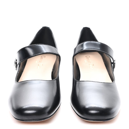 Christian Dior Brushed Calfskin Uniform 30mm Pumps 39 Black 3 of 9