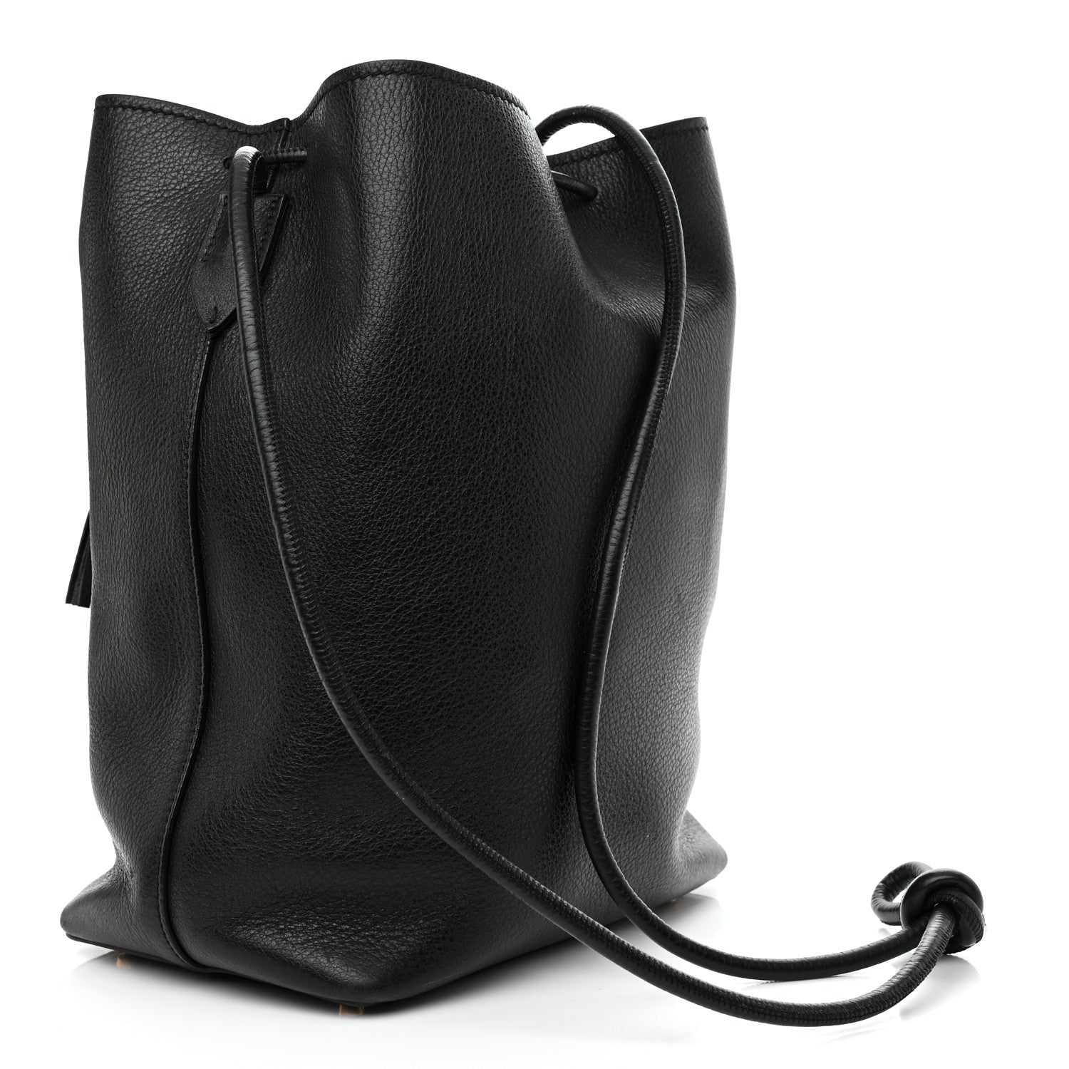 Tom Ford Calfskin Small Tassel Bucket Bag Black 4 of 17