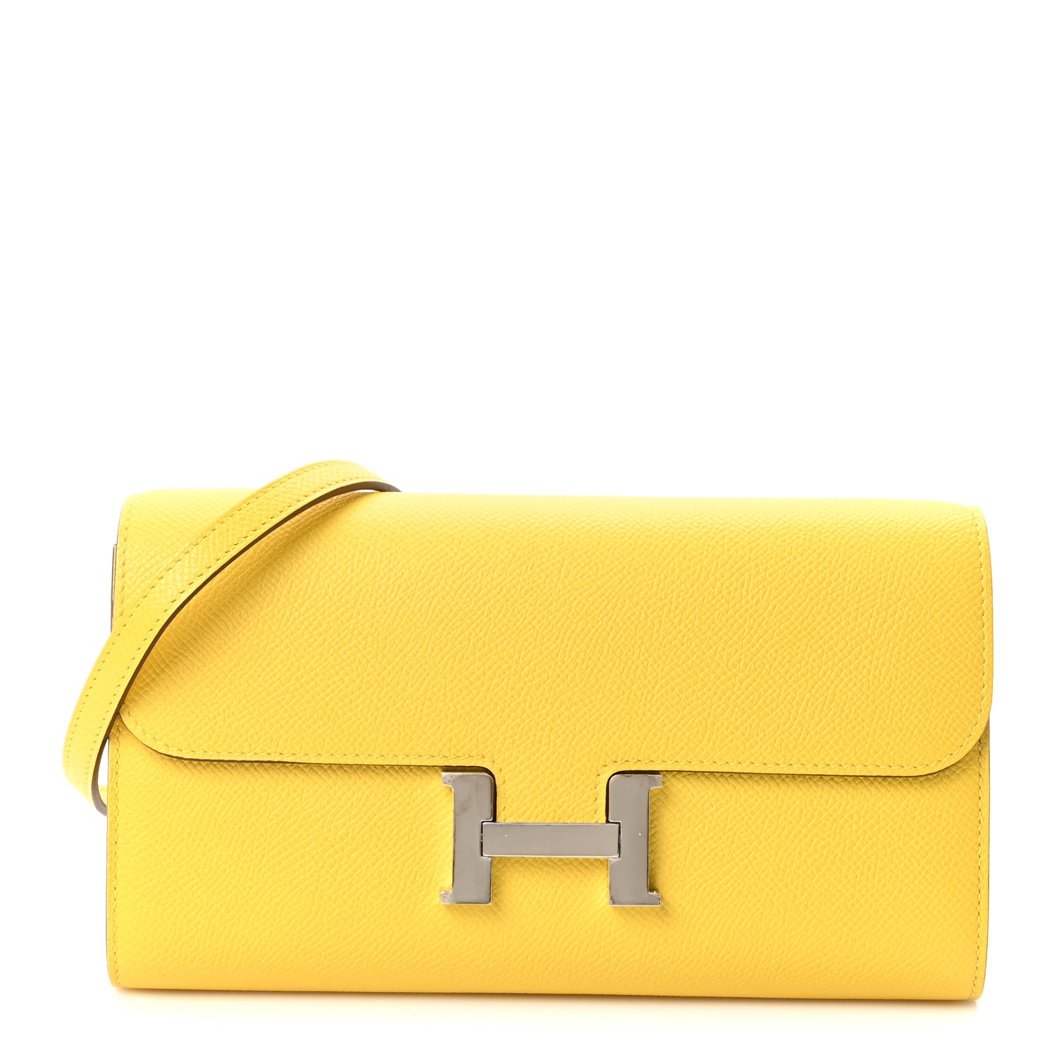 Hermes Epsom Constance Long Wallet To Go Jaune de Naples 1 of 10