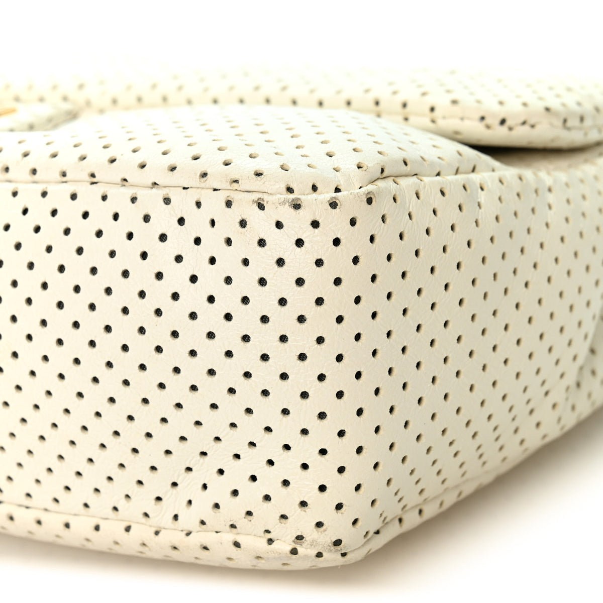 Chanel Lambskin Perforated Drill Flap White 9 of 9