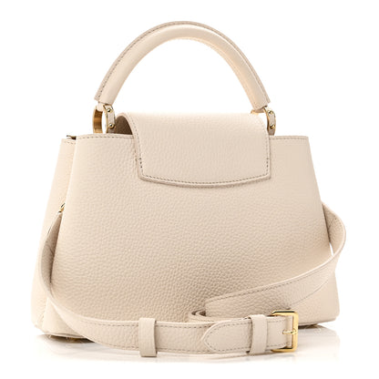 Louis Vuitton Taurillon Mother of Pearl Flowers Capucines BB Creme Nacre 3 of 10