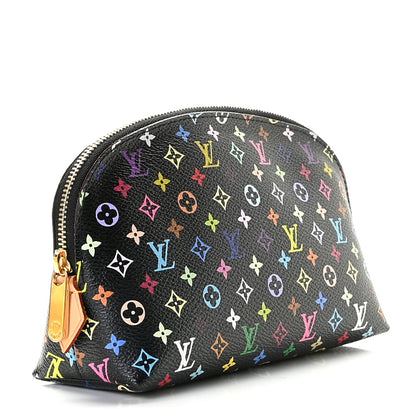Louis Vuitton Monogram Multicolor Cosmetic Pouch Black Grenade 3 of 9