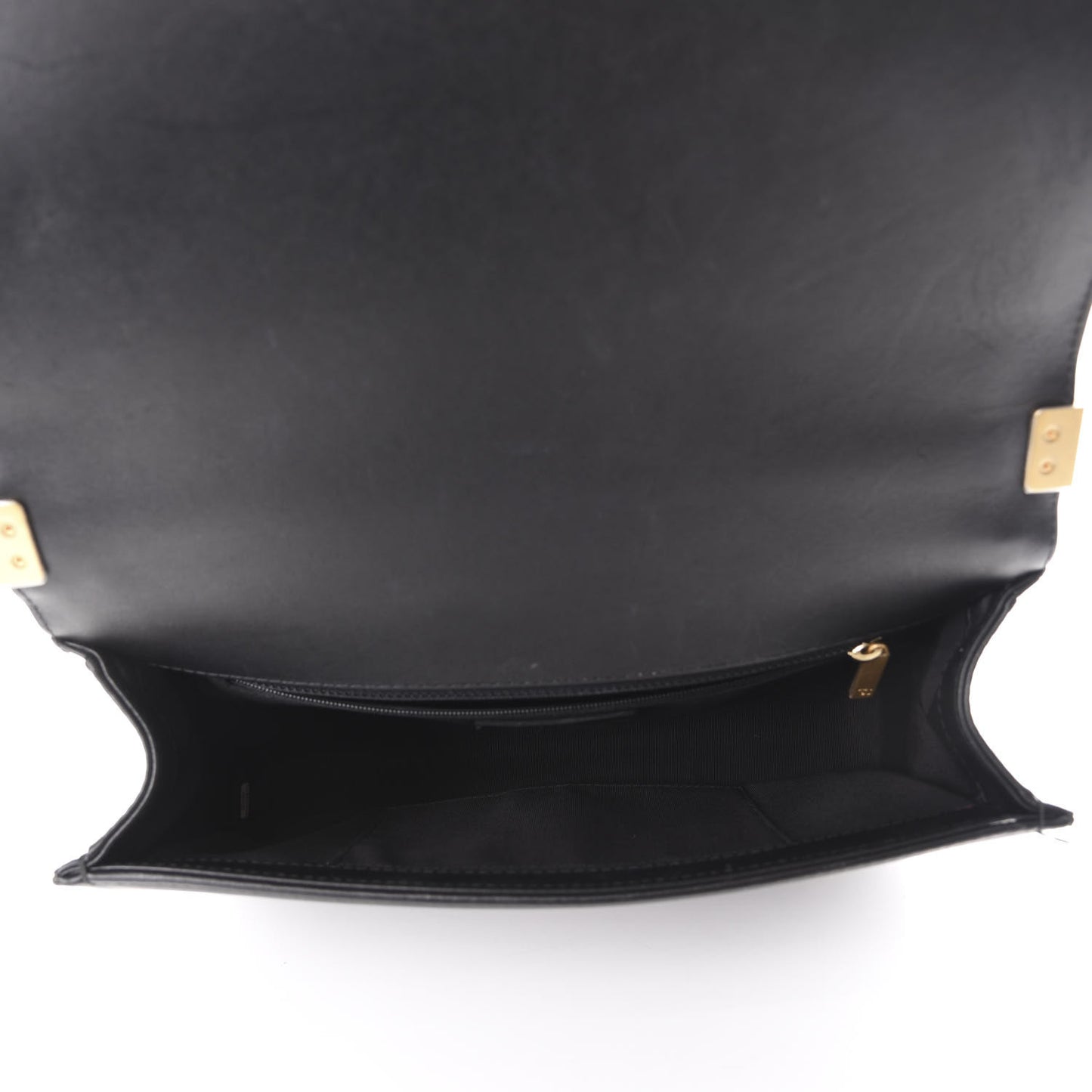Calfskin Quilted New Medium Boy Top Handle Flap Black