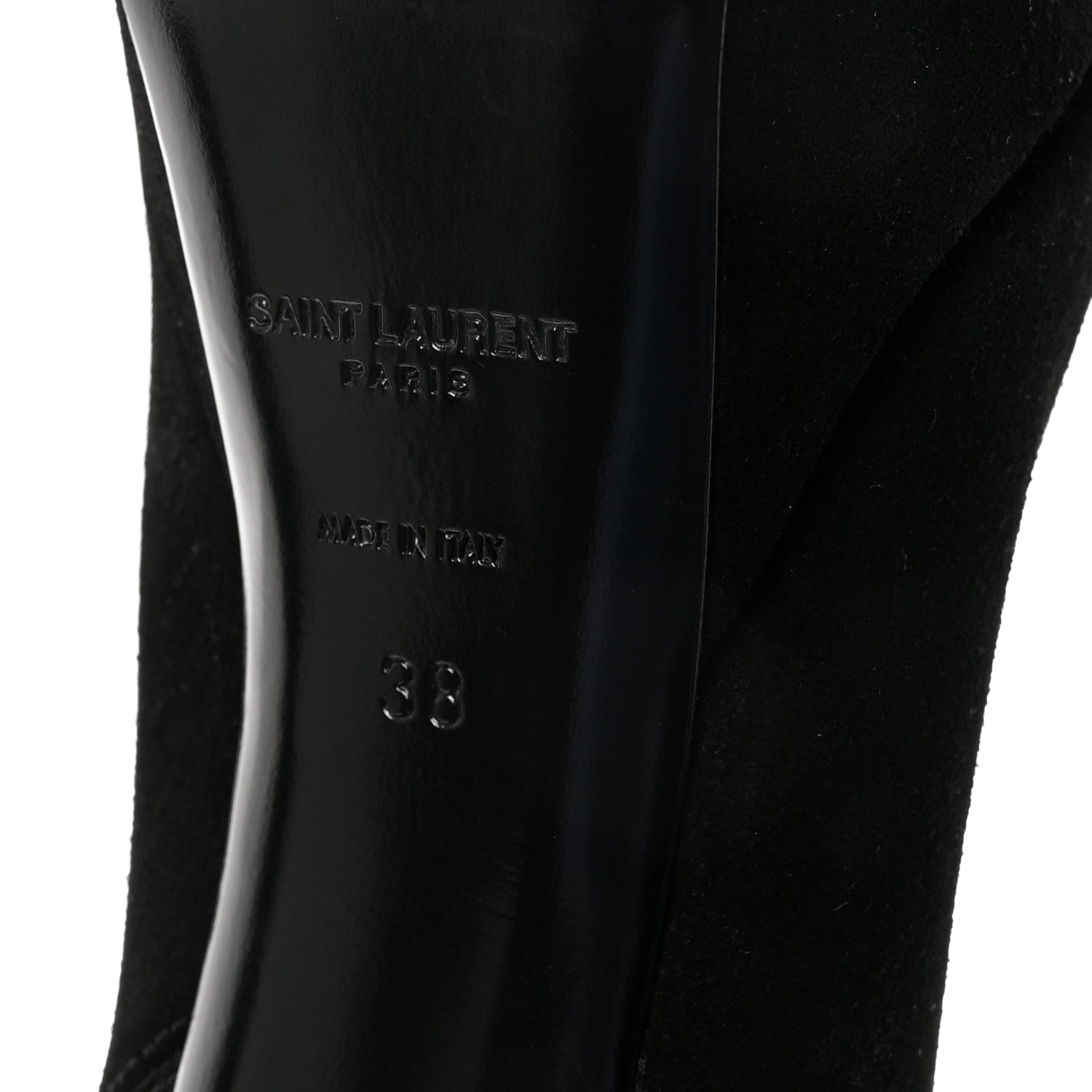 Saint Laurent Suede Vika 95 Chelsea Boot 38 Black 7 of 9
