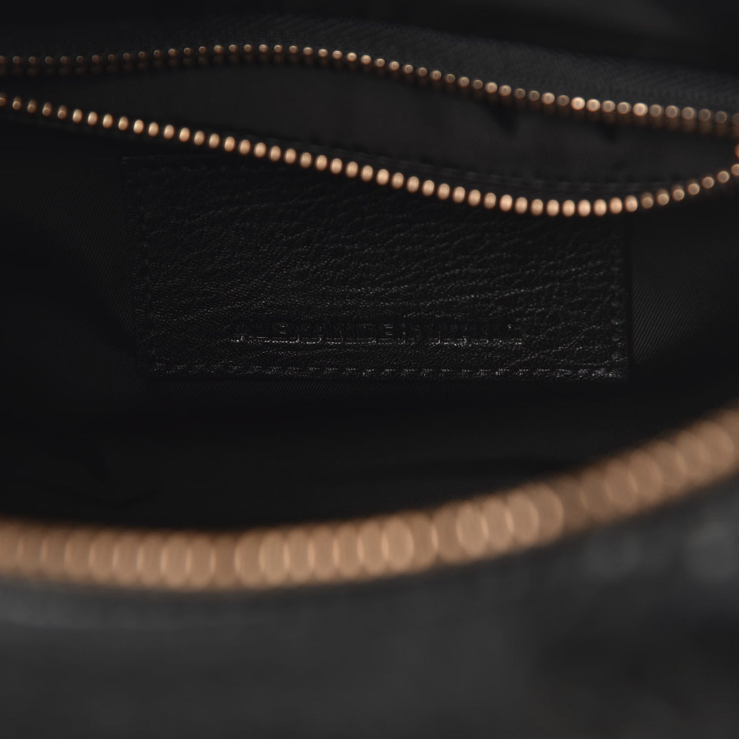 Pebbled Lambskin Rockie Black Rose Gold Hardware