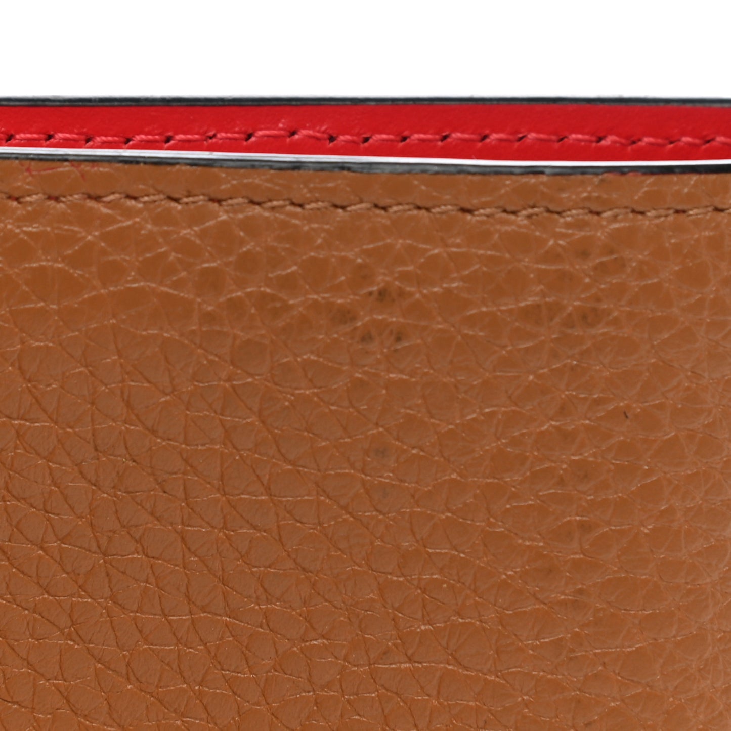 Grained Calfskin Star Studded Bi-Fold Wallet Nude Multimetal