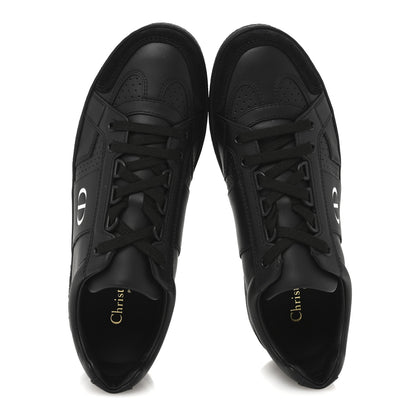 Christian Dior Calfskin Suede Logo Sneakers 37 Black 2 of 9