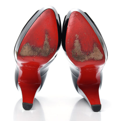 Christian Louboutin Patent Altanana 140 Pumps 37 Black 6 of 12