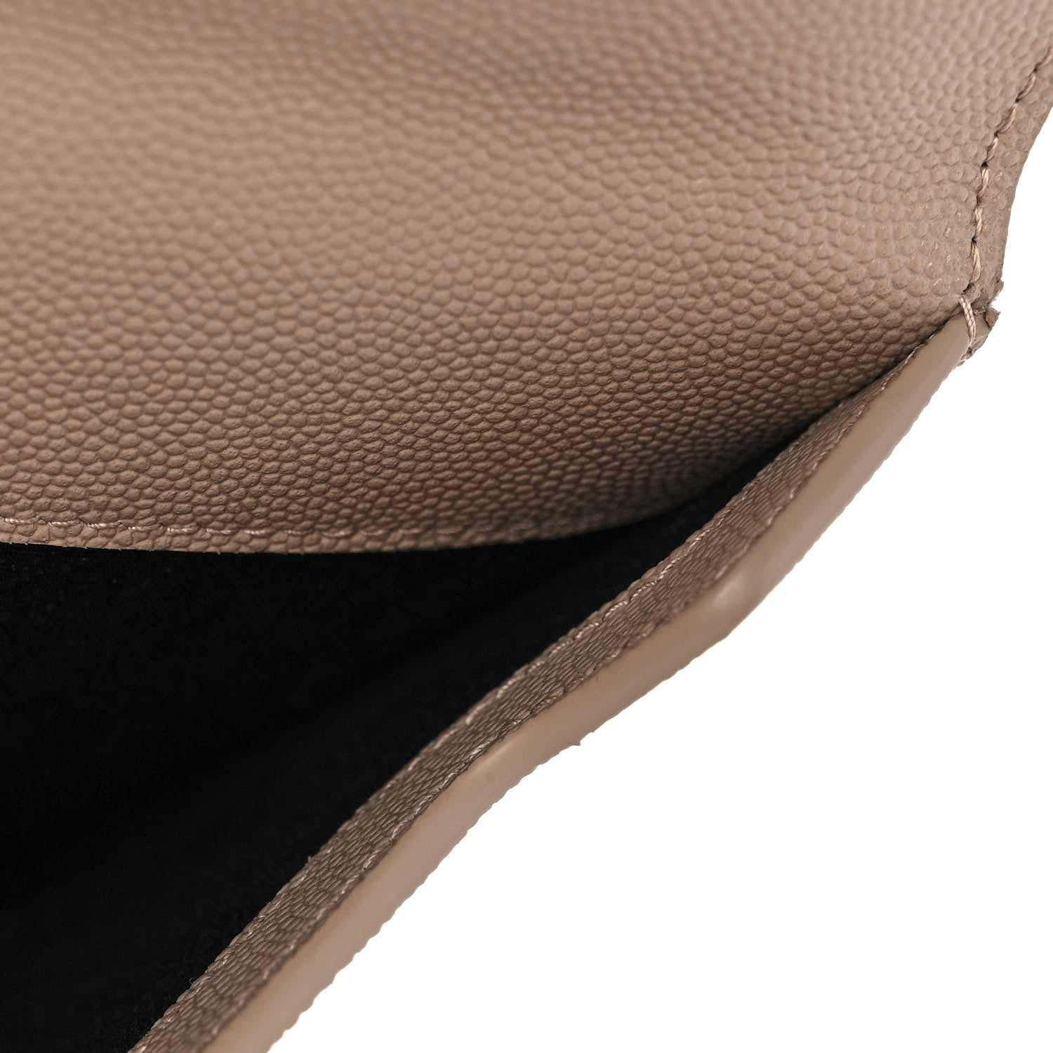 Saint Laurent Grain De Poudre Uptown Pouch Dark Beige 8 of 8