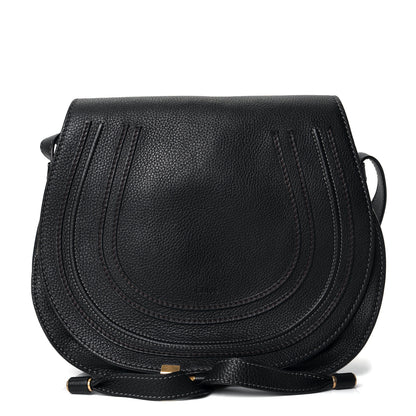 Chloe Calfskin Medium Marcie Round Crossbody Bag Black 1 of 4