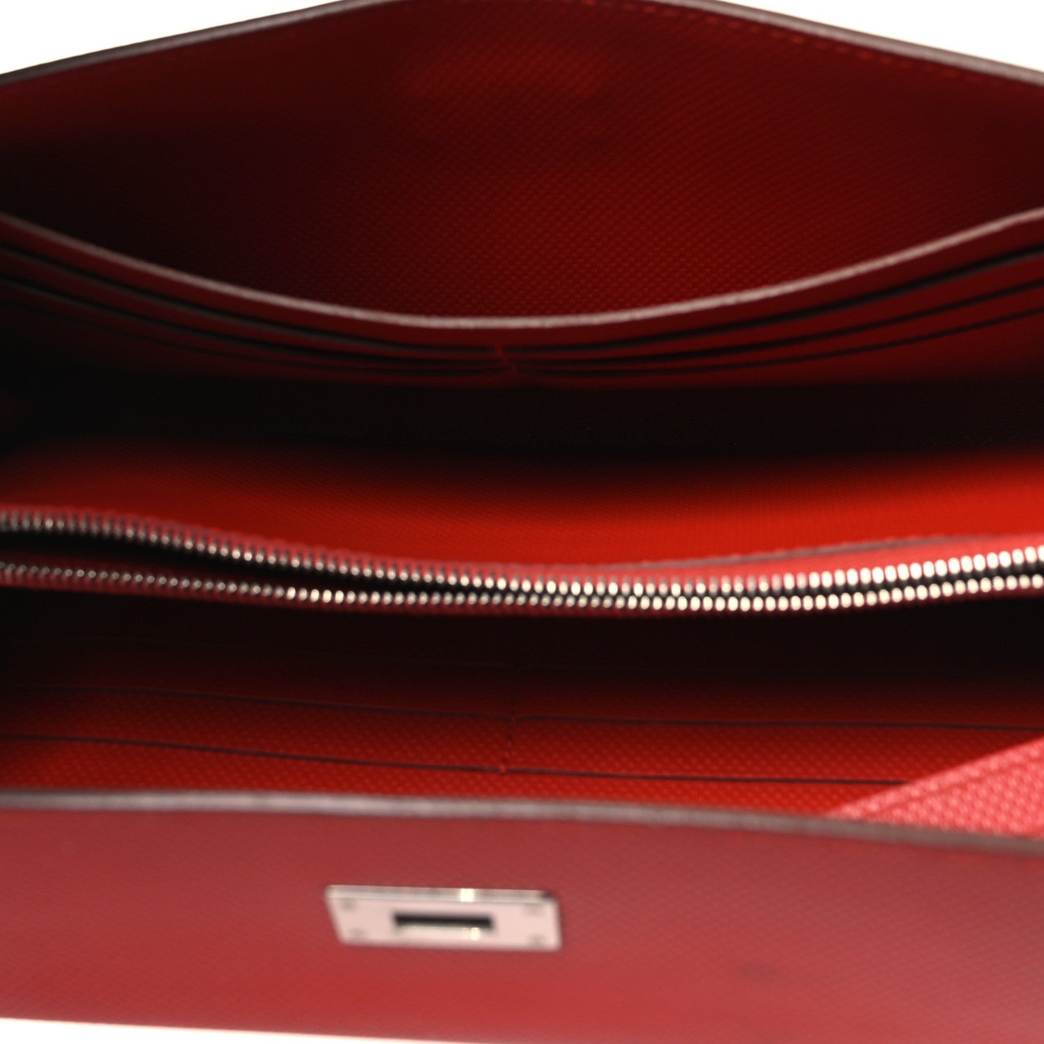 Hermes Grain d'H Kelly Longue Wallet Sanguine 5 of 11