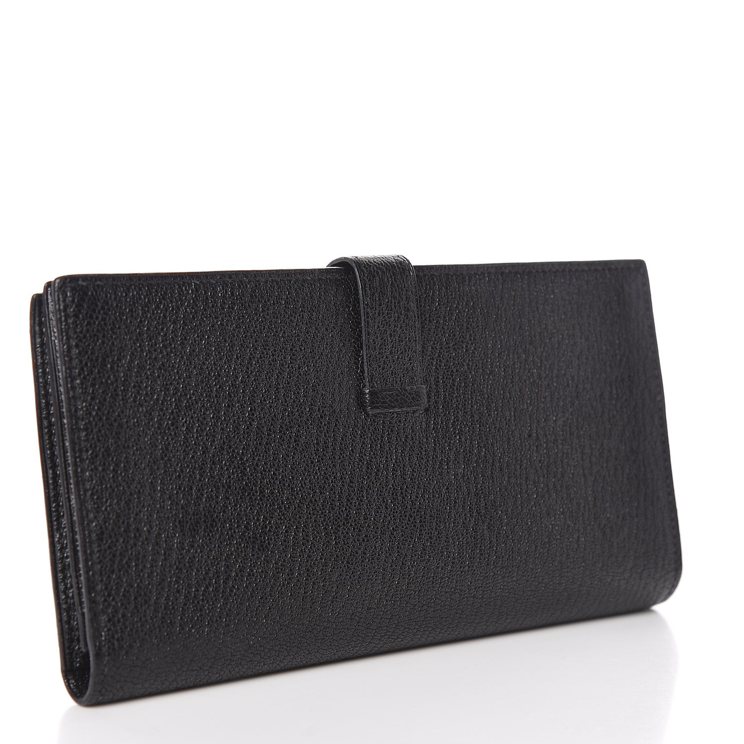 Chevre Mysore Bearn Gusset Wallet Black