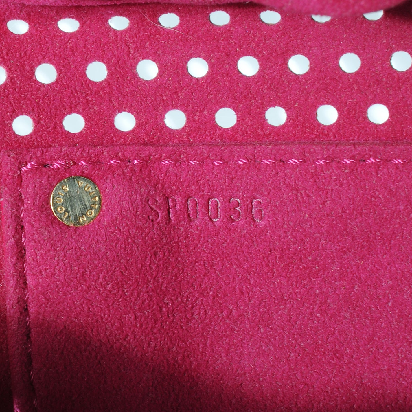 Louis Vuitton Monogram Perforated Speedy 30 Fuchsia 6 of 7
