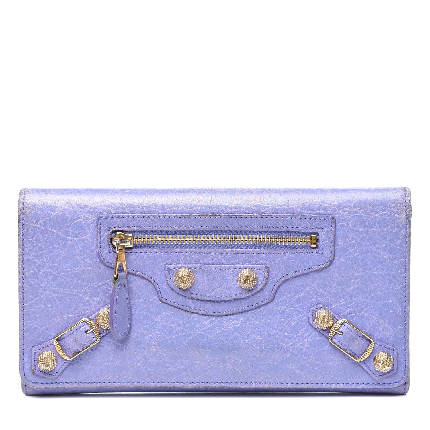 Balenciaga Agneau Giant 12 Gold Hardware Money Wallet Mauve 1 of 16