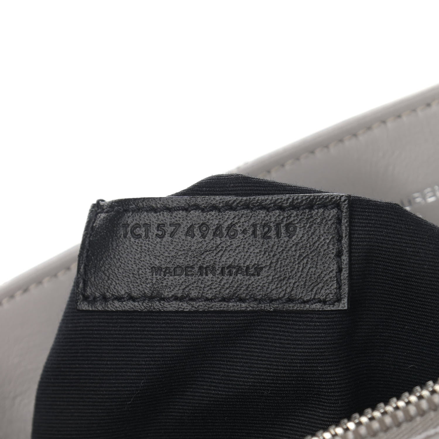 Saint Laurent Calfskin Y Quilted Monogram Medium Loulou Chain Satchel Light Gray 8 of 12