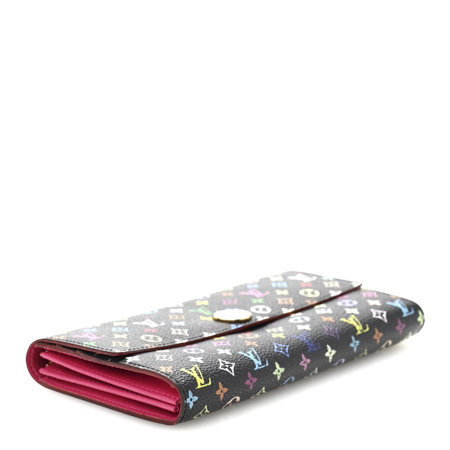 Louis Vuitton Monogram Multicolor Sarah Wallet Black Grenade 4 of 10