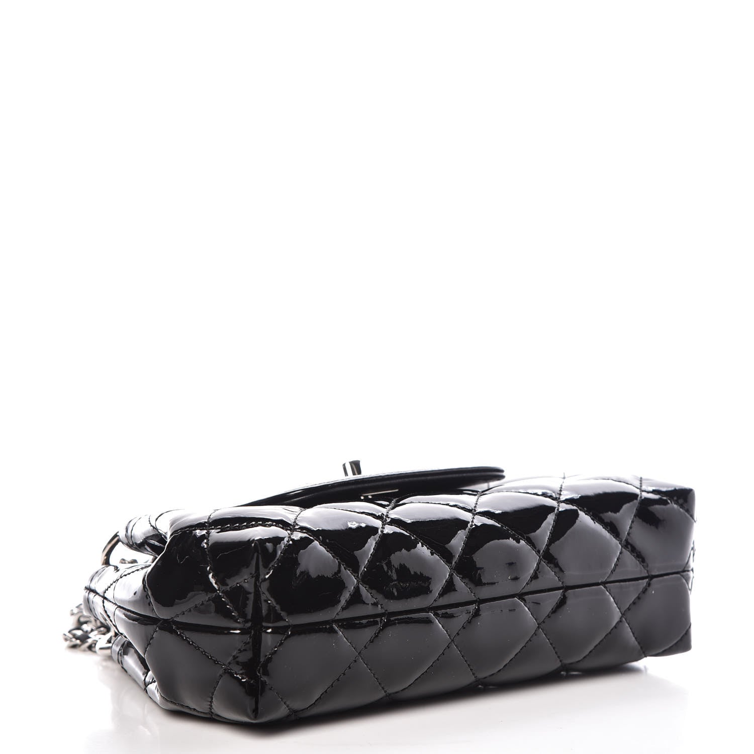 Chanel Patent Quilted Coco Shine Small Accordion Flap Black 5 of 11