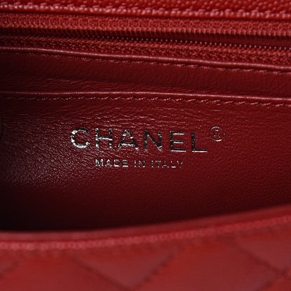 Chanel Caviar Quilted Mini Rectangular Flap Red 6 of 10