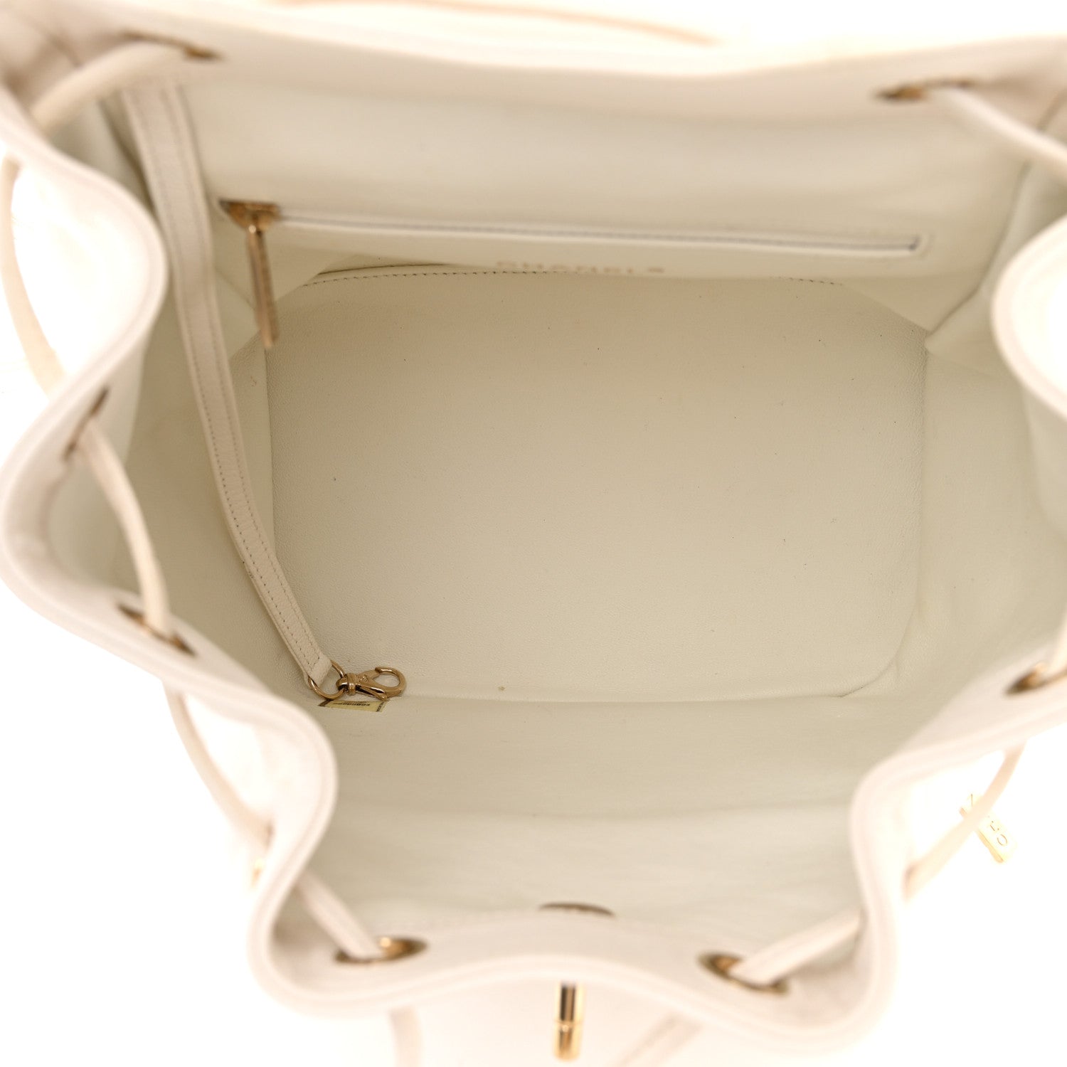 Chanel Caviar Quilted Business Affinity Backpack White 5 of 13