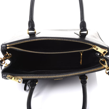 Prada Saffiano Small Galleria Double Zip Tote Black 4 of 17