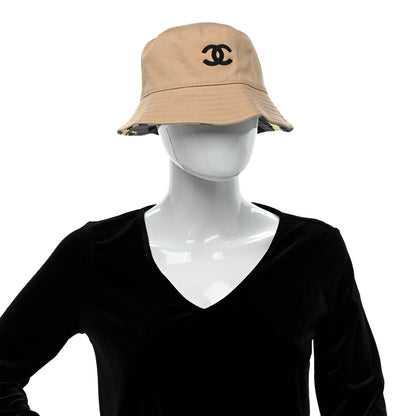 Chanel Canvas CC Bucket Hat Beige 2 of 10