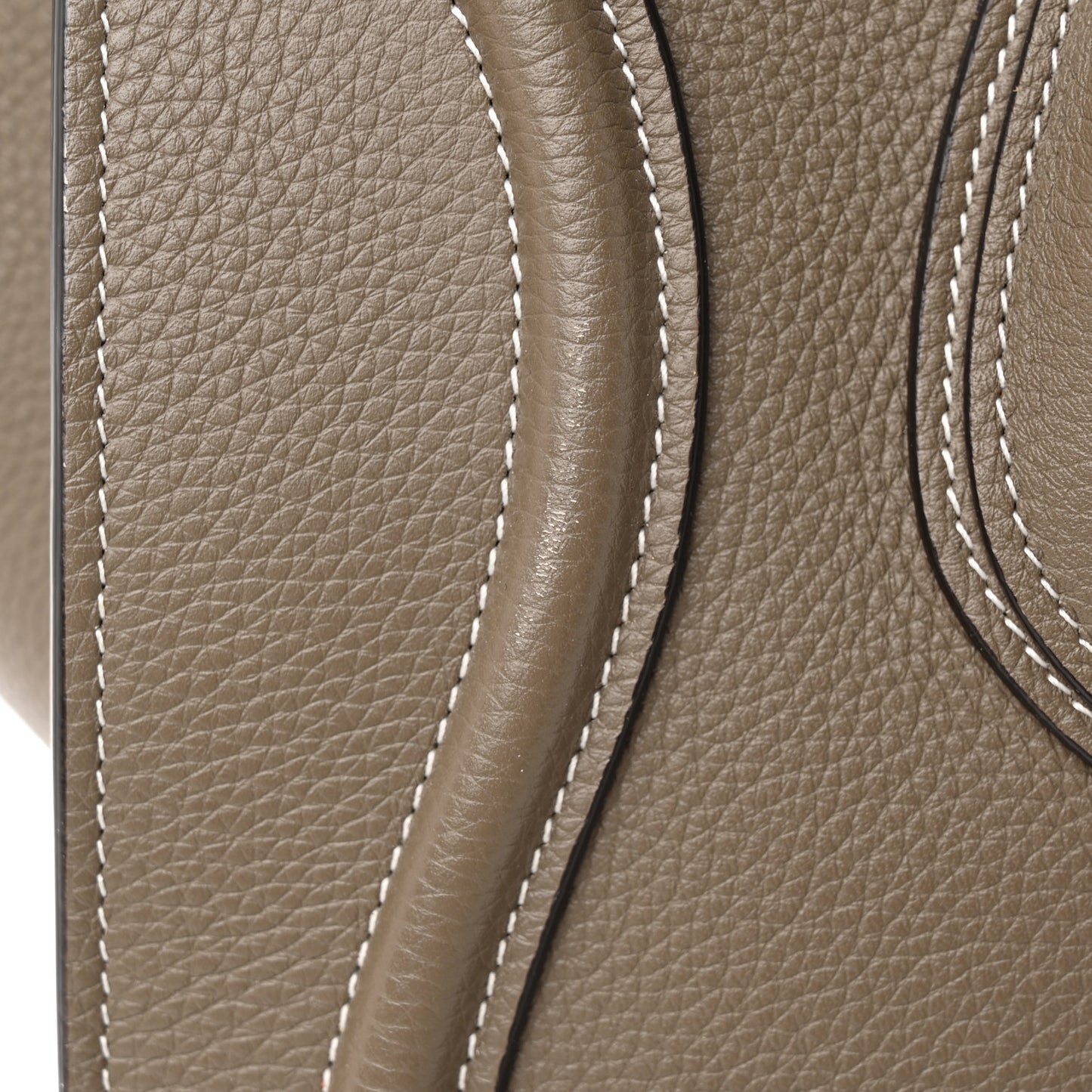 Drummed Calfskin Mini Luggage Souris